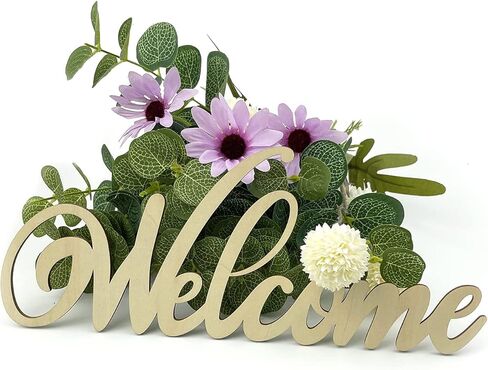 4 عبوات من الكلمات الخشبية غير المكتملة، علامة ترحيب مرحبًا بقطع الخشب، علامة حب منزلية خشبية، إكليل من الكلمات DIY، كلمات وحروف، علامات زخرفية لإكليل باب المنزل، جدار فني لتزيين الحفلات in Kuwait