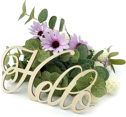 4 عبوات من الكلمات الخشبية غير المكتملة، علامة ترحيب مرحبًا بقطع الخشب، علامة حب منزلية خشبية، إكليل من الكلمات DIY، كلمات وحروف، علامات زخرفية لإكليل باب المنزل، جدار فني لتزيين الحفلات in Kuwait