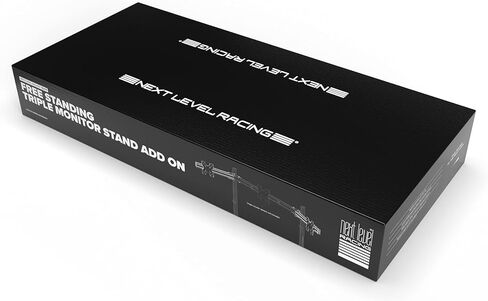 حامل شاشة ثلاثي قائم بذاته من Next Level Racing Elite، لون رمادي كربوني (NLR-E006) - جهاز كمبيوتر شخصي ولوحة مفاتيح وماوس F-GT Elite رمادي كربوني (NLR-E010) - جهاز كمبيوتر شخصي in Kuwait