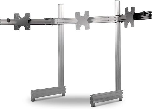 حامل شاشة ثلاثي قائم بذاته من Next Level Racing Elite، لون رمادي كربوني (NLR-E006) - جهاز كمبيوتر شخصي ولوحة مفاتيح وماوس F-GT Elite رمادي كربوني (NLR-E010) - جهاز كمبيوتر شخصي in Kuwait