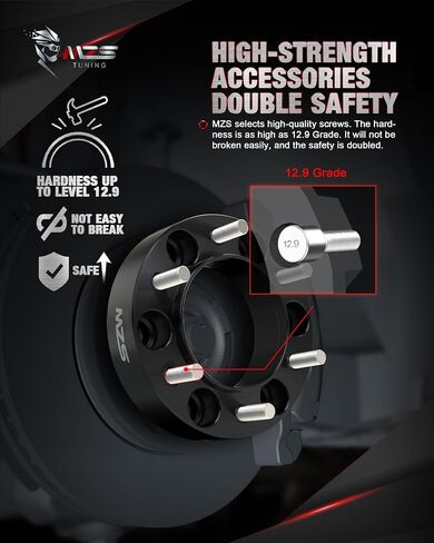 MZS Wheel Spacers, 1.5" Thick 6X135 with 87.1mm Hub Bore M14x1.5 Studs Hubcentric Wheel Spacers Compatible with 2015-2024 F150 | 2015-2023 Expedition Navigator - Pack of 4 in Saudi Arabia