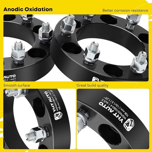 YHTAUTO 6x5.5 inch Wheel Spacers 3 inch Fits Tacoma, Tundra, 4Runner, Colorado, Ranger, Sequoia, GX460, Sedona, H3, Canyon, SLX 6 Lug Tire Spacers w/ M12x1.5 & 12.9 Grade Studs, 108mm Hub Bore 4PCS in Saudi Arabia
