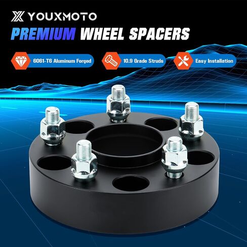 Youxmoto 4PCS 5x5 1.5in Wheel Spacers Wheel Adapters 71.5mm Bore Hubcentric Fit for Jeep Commander 2006-2010, Grand Cherokee 1999-2010, Wrangler 2007-2018 with 1/2-20 Studs in Saudi Arabia