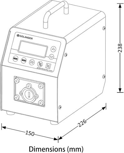 Golander BT100S Basic Variable Speed Peristaltic Pump with Pump Head YT25 (1 Channel), Flow Rate 0.17~720 mL/min Per Channel in Saudi Arabia