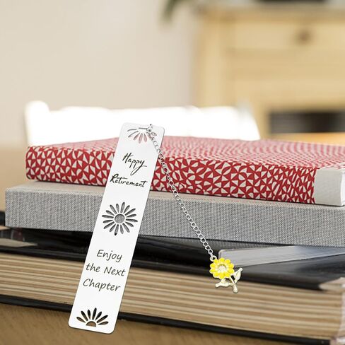 Happy Retirement Gifts for Women Men, Metal Bookmarks Personalized Gifts for Women, Personalized Bookmark Coworker Retirement Bookmark for Leaving Retired Teacher Nurse Coworker Librarian Leader in Saudi Arabia