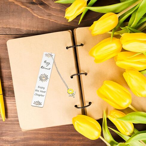 Happy Retirement Gifts for Women Men, Metal Bookmarks Personalized Gifts for Women, Personalized Bookmark Coworker Retirement Bookmark for Leaving Retired Teacher Nurse Coworker Librarian Leader in Saudi Arabia