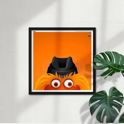 فيلادلفيا فلايرز التميمة Gritty Minimalist NHL Fine Art Print بواسطة S. Preston - ديكور حائط غرفة الأطفال المعاصر، ملصق قابل للتجميع مقاس 12 × 12 بوصة، عمل فني رياضي نظيف ملون in Kuwait