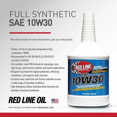 Red Line 11305 10W30 Synthetic Motor Oil - Gallon in Saudi Arabia