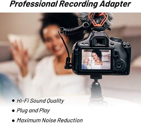 محول Sound Harbour TRS إلى TRS، كابل توصيل ميكروفون 3.5 مم، سلك Aux 1/8 كابلات توصيل محول الصوت TRS، سلك ميكروفون ملفوف للبث المباشر in Kuwait