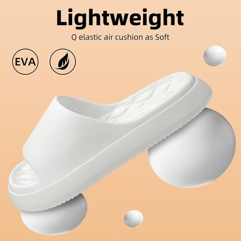 Shower Shoes, Cloud Slippers for Women and Men, Slippers for Women Bathroom Slides Sandals, Ultra Cushion, Thick Sole in Saudi Arabia