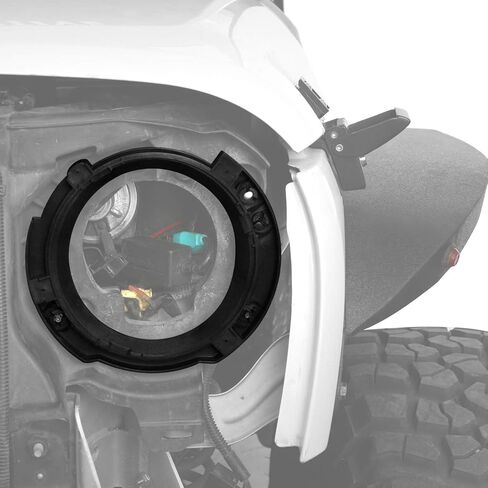 Hooke Road 7 in Headlight Mount Retaining Bracket Ring Replacement for Jeep Wrangler JK & Unlimited 2007-2018 in Saudi Arabia