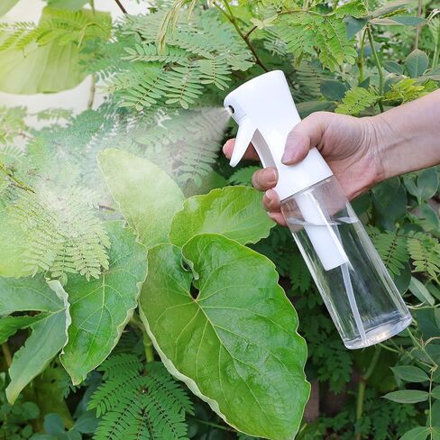 White Mist Spray Bottle Water Hair Mister Sprayer Ultra Fine Bottles Continuous for Plant Misting Aerosol Barber Cleaning Face 300ml Refillable Containers in Saudi Arabia