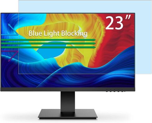 23 inch monitor screen protector anti glare blue light filter Compatible With 23" HP/Acer/LG/Asus/Dell/Lenovo/SAMSUNG With 16:9 Aspect Ratio Screen Eye Protection Reduce (20" L x 11.3" W) in Saudi Arabia