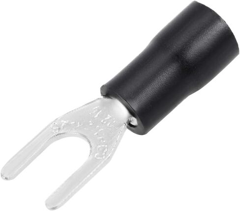 uxcell 50Pcs SV1.25-4S Insulated Fork Spade U-Type Wire Connector Electrical Crimp Terminal 22-16AWG Red in Saudi Arabia