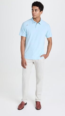 Rhone Men's Commuter Pant Classic-Fit, Premium Flex-Knit Stretch Fabric, Relaxed Straight Leg (Stone, 34W x 33L) in Saudi Arabia