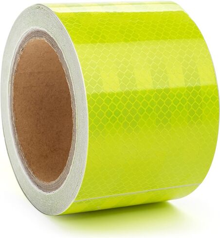 شريط أمان عاكس مقاس 3 بوصات × 30 قدمًا معتمد من DOT - أخضر للمقطورات مقاس 3 بوصات - شرائط للمقطورات والشاحنات والعلامات شريط عاكس عالي الكثافة عاكسات أوتوماتيكية للمقطورات باللون الأخضر in Kuwait