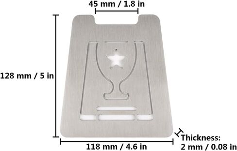 Medals Holder, Single Medal Display Rack, Stainless Steel Tabletop Medal Hanger Frame for Karate, Boxing, Softball, Baseball, Running & All Sports, Military Medals Badge Award Insignia in Saudi Arabia
