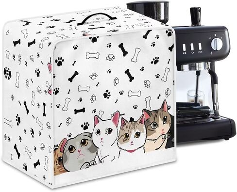American Flag Print Coffee Maker Cover, Sunflower Butterfly Print Coffee Making Cover with Top Handle, Dust Cover Protector for Coffee Maker, Kitchen Small Appliance Accessories in Saudi Arabia