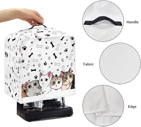 American Flag Print Coffee Maker Cover, Sunflower Butterfly Print Coffee Making Cover with Top Handle, Dust Cover Protector for Coffee Maker, Kitchen Small Appliance Accessories in Saudi Arabia
