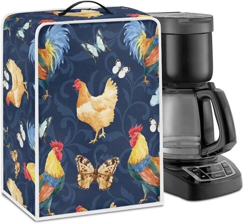 American Flag Print Coffee Maker Cover, Sunflower Butterfly Print Coffee Making Cover with Top Handle, Dust Cover Protector for Coffee Maker, Kitchen Small Appliance Accessories in Saudi Arabia