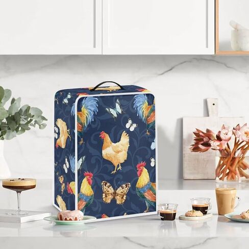 American Flag Print Coffee Maker Cover, Sunflower Butterfly Print Coffee Making Cover with Top Handle, Dust Cover Protector for Coffee Maker, Kitchen Small Appliance Accessories in Saudi Arabia