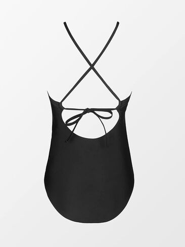 CUPSHE Women Swimsuit Maternity One Piece Bathing Suit Keyhole Cutout Ruched Front Crisscross Lace Up Back in Saudi Arabia