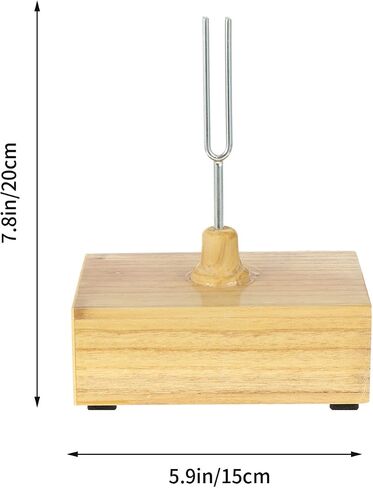 UKCOCO Wooden Speaker Resonance Tuning Fork 528hz Tuning Fork- Tuning Fork and Mallet Tuning Fork Mounted on Wooden Base with Percussion Hammer Mallet for Healing& High Frequency Tuning Fork in Saudi Arabia