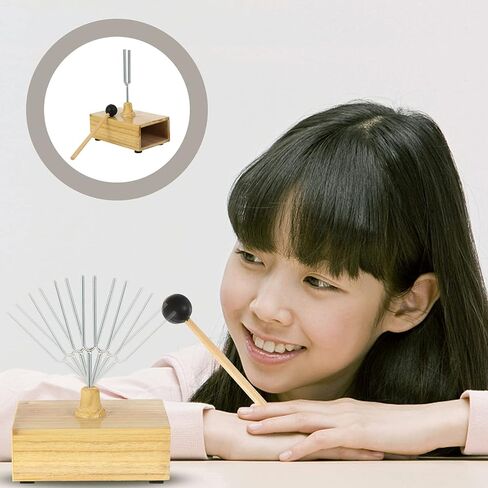 UKCOCO Wooden Speaker Resonance Tuning Fork 528hz Tuning Fork- Tuning Fork and Mallet Tuning Fork Mounted on Wooden Base with Percussion Hammer Mallet for Healing& High Frequency Tuning Fork in Saudi Arabia