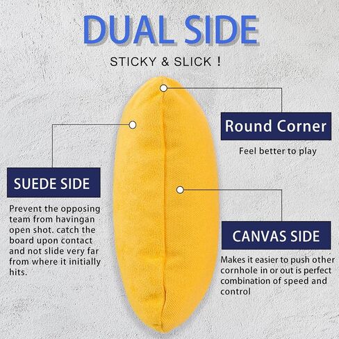 Cornhole Bags, Non Dusty Double Stitched Corn Hole Beans Bags Regulation Size Slick and Stick Bags Includes Carry Bag in Saudi Arabia