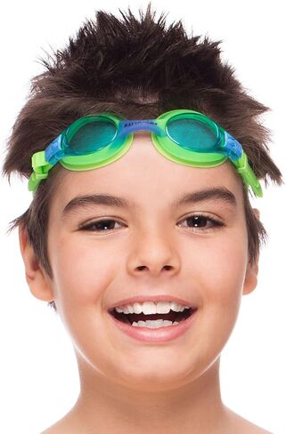 Kids Swimming Goggles - Fun and Colorful Case, Comfortable Adjustable Strap, Anti-Fog, UV Protection in Saudi Arabia