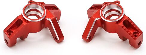 TREAL Alu# 7075 Front Steering Knuckles (Left&Right) for 1/10 Losi Hammer Rey U4 (Black) in Saudi Arabia