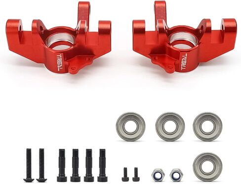 TREAL Alu# 7075 Front Steering Knuckles (Left&Right) for 1/10 Losi Hammer Rey U4 (Black) in Saudi Arabia