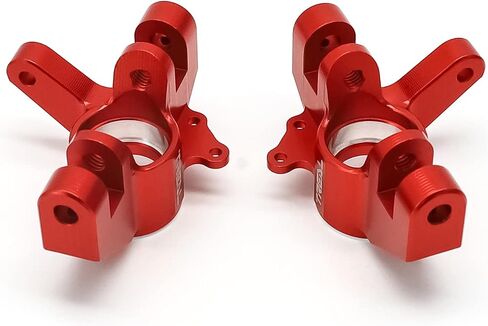 TREAL Alu# 7075 Front Steering Knuckles (Left&Right) for 1/10 Losi Hammer Rey U4 (Black) in Saudi Arabia