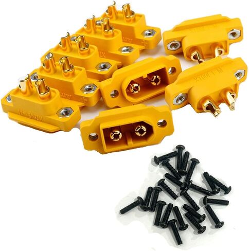 SoloGood Amass 10 Pcs XT60E1-M Mountable XT60 Male Plug Connector for RC Models Multicopter … … in Saudi Arabia