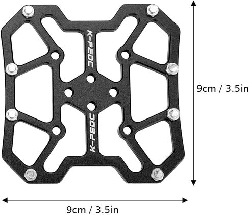 1 Pair Bike Pedal Adapter, Aluminum Alloy Bike Clipless Clip-in Platform Pedal Adapters for in Saudi Arabia