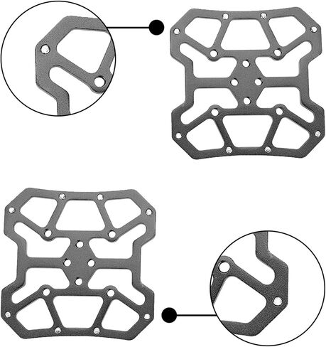 1 Pair Bike Pedal Adapter, Aluminum Alloy Bike Clipless Clip-in Platform Pedal Adapters for in Saudi Arabia