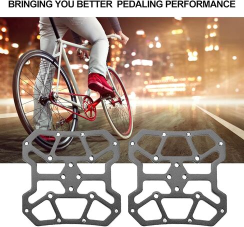 1 Pair Bike Pedal Adapter, Aluminum Alloy Bike Clipless Clip-in Platform Pedal Adapters for in Saudi Arabia
