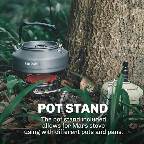 نظام موقد FireMaple Mars المشع، موقد للتخييم وحقائب الظهر، نظام طهي مقاوم للرياح مع منظم الضغط، مثالي للتخييم والمشي لمسافات طويلة والرحلات وصيد الأسماك والاستخدام في حالات الطوارئ in Kuwait
