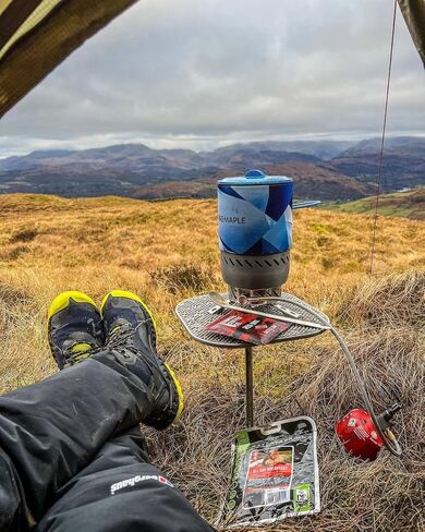 نظام موقد FireMaple Mars المشع، موقد للتخييم وحقائب الظهر، نظام طهي مقاوم للرياح مع منظم الضغط، مثالي للتخييم والمشي لمسافات طويلة والرحلات وصيد الأسماك والاستخدام في حالات الطوارئ in Kuwait