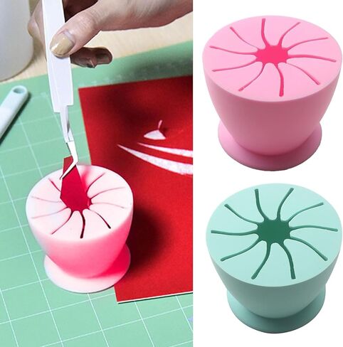 Pink Weeding Scrap Collector, Suctioned Vinyl Weeding Scrap Collector, Soft Silicone Vinyl Weeding Tools, Vinyl Scrap Collector, Scrap Holder Box for Craft Adhesive Vinyl in Saudi Arabia