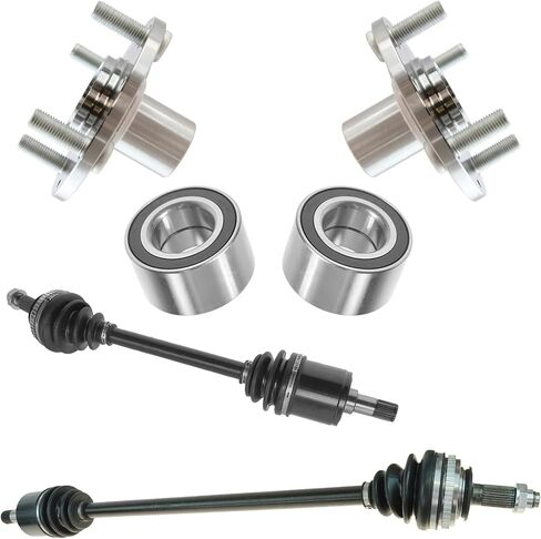 TRQ CV Axles Hubs Bearings Kit Fits 2007-2011 Mazda CX-7 in Saudi Arabia