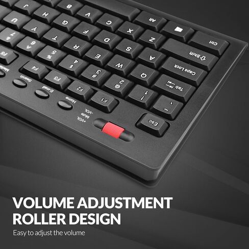 لوحة مفاتيح Rii اللاسلكية، لوحة مفاتيح كمبيوتر كاملة الحجم مريحة 2.4G، لوحة مفاتيح USB خارجية صامتة لاسلكية متوافقة مع كمبيوتر محمول يعمل بنظام Windows Chrome، كمبيوتر مكتبي، كمبيوتر محمول Chromebook... in Kuwait