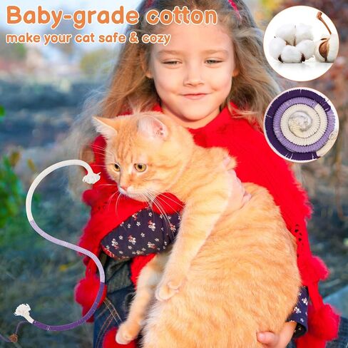 Rope Cat Toys, 6 Pack Catnip Toy Bite Rope, Cotton Rope Cat Toys for Indoor Cats, Interactive Cat Rope Toys with Silvervine Fruit for Cats and Kittens, Interactive Cat Nip Kitty Toys 27" All Breeds in Saudi Arabia