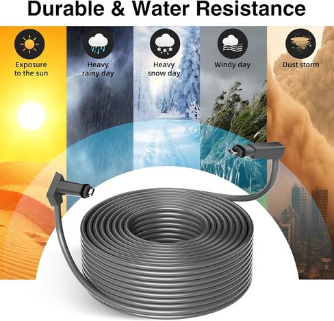 Starlink Cable for Starlink V2 Connection, 150Ft Starlink Systems Replacement Cable Cord, IP68 Waterproof Supports 1200M Protocol, Adopts Pure Copper Data Transmission (150FT/46M) in Kuwait