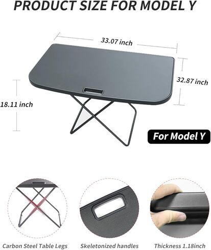 طاولة تخييم قابلة للطي من الطراز Y، طاولة تخييم قابلة للطي، طاولة تخييم قابلة للطي لطراز Tesla Y - أثاث خارجي مريح ومتعدد الاستخدامات in Kuwait