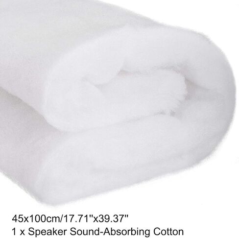uxcell Speaker Sound-Absorbing Cotton Polyester Fiber Interior Insulation DIY HiFi Replacement 45x100cm White in Saudi Arabia