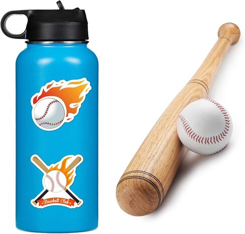 ملصقات البيسبول 50 جهاز كمبيوتر شخصى، هدايا البيسبول، هدايا البيسبول، ملصقات خوذة البيسبول، ملصقات رياضية للأطفال المراهقين الصبيان، ملحقات البيسبول، شارات الفينيل المقاومة للماء لجهاز الكمبيوتر المحمول خوذة زجاجة المياه in Kuwait