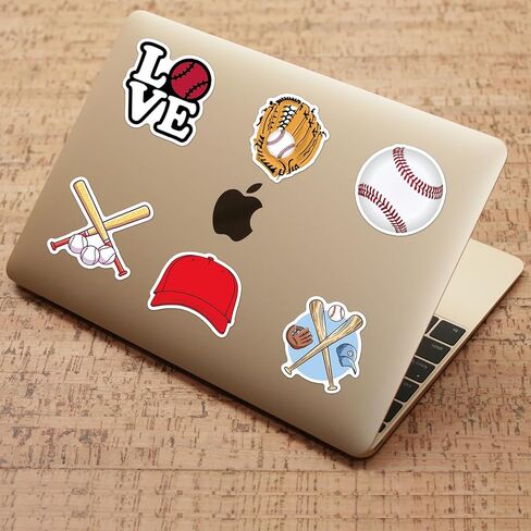 ملصقات البيسبول 50 جهاز كمبيوتر شخصى، هدايا البيسبول، هدايا البيسبول، ملصقات خوذة البيسبول، ملصقات رياضية للأطفال المراهقين الصبيان، ملحقات البيسبول، شارات الفينيل المقاومة للماء لجهاز الكمبيوتر المحمول خوذة زجاجة المياه in Kuwait