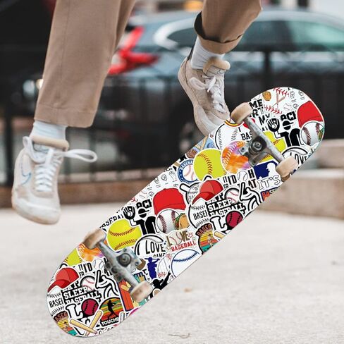 ملصقات البيسبول 50 جهاز كمبيوتر شخصى، هدايا البيسبول، هدايا البيسبول، ملصقات خوذة البيسبول، ملصقات رياضية للأطفال المراهقين الصبيان، ملحقات البيسبول، شارات الفينيل المقاومة للماء لجهاز الكمبيوتر المحمول خوذة زجاجة المياه in Kuwait