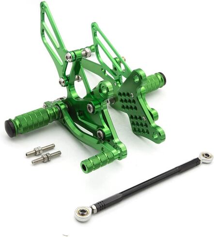 CNC ZX6R 09-20 Motorcycle Adjustable Rearsets Foot Pegs Rear Set Footpeg Brake Shift Pedal Compatible with Ninja 600 ZX6R ZX636 2009-2020 Black in Saudi Arabia